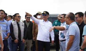 Wakil Gubernur Sumatera Selatan (Sumsel) H. Cik Ujang didampingi Bupati Muara Enim, Edison melakukan peninjauan jalan khusus pertambangan di Wilayah Sumsel, Senin (11/08/2025).