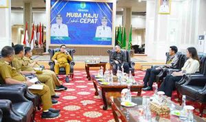 Audiensi antara Pemkab Muba dan jajaran BRI berlangsung di Guest House Griya Bumi Serasan Sekate pada Selasa, 5 Agustus 2025.