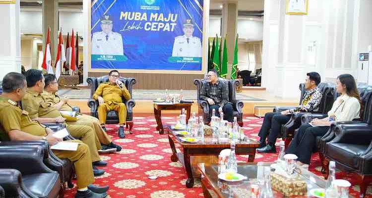 Audiensi antara Pemkab Muba dan jajaran BRI berlangsung di Guest House Griya Bumi Serasan Sekate pada Selasa, 5 Agustus 2025.