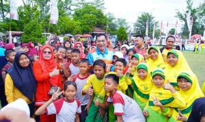 Lomba olahraga tradisional ini digelar di Halaman Kantor Bupati Kabupaten Muba, Rabu (13/8/2025).