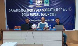 Syahril Musa yang hadir mewakili Ketua PSSI Sumsel, berharap event ini berjalan lancar, khususnya di Palembang yang menjadi salah satu sentra kegiatan sepak bola di Sumsel.
