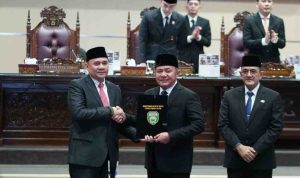 Gubernur Sumatera Selatan, H. Herman Deru, menghadiri Rapat Paripurna XVIII DPRD Provinsi Sumatera Selatan yang digelar pada Rabu (6/8).