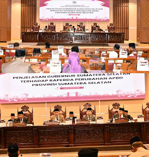 Ketua DPRD Provinsi Sumatera Selatan (Sumsel) memimpin Rapat Paripurna XVIII DPRD Provinsi Sumsel yang digelar pada hari ini.