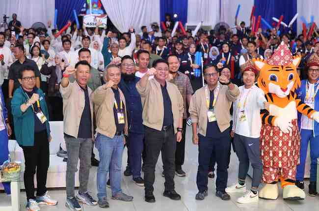 H. Herman Deru secara resmi membuka Pertamina EP Mini Olympic 2025 yang digelar di Dining Hall Jakabaring Sport City (JSC), Jumat (28/8/2025).