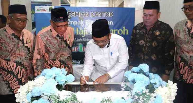 Telah dilakukannya peresmian Kantor Kelompok Bimbingan Ibadah Haji dan Umroh (KBIHU) Nurindayu Kota Sekayu.