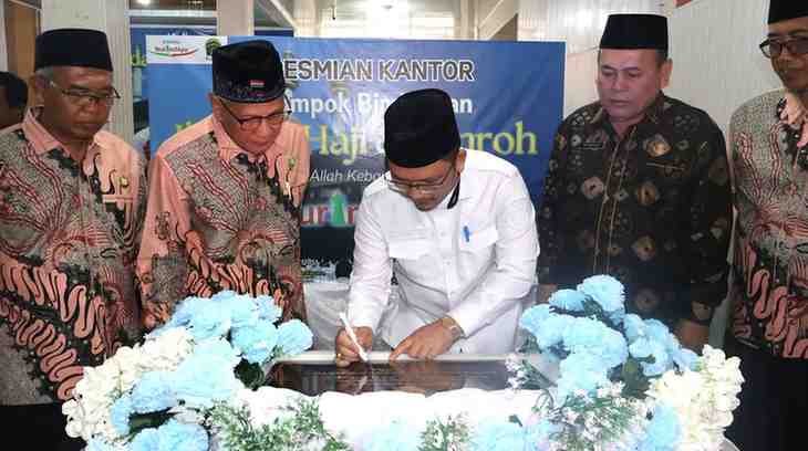 Telah dilakukannya peresmian Kantor Kelompok Bimbingan Ibadah Haji dan Umroh (KBIHU) Nurindayu Kota Sekayu.