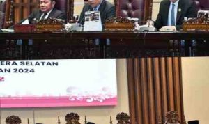 Ketua DPRD Sumsel, Andie Dinialdie, memimpin Rapat Paripurna XV DPRD Provinsi Sumsel yang digelar di Gedung DPRD Sumsel, Palembang, pada Selasa (10/06/2026).