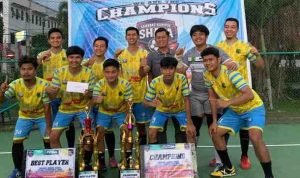 Tim Futsal Setda Muba FC Raih Juara 1 Turnamen Sahabat Keripik Shafa Futsal 2025