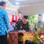 penandatanganan nota kesepakatan / MoU Dengan kepala BPS muba