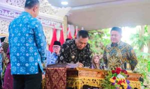 penandatanganan nota kesepakatan / MoU Dengan kepala BPS muba