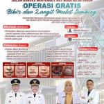 Bupati Muba H M Toha Tohet SH mengajak masyarakat Muba yang menderita bibir sumbing dan langit mulut sumbing agar dapat mengikuti operasi gratis ini.