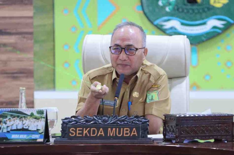 Rapat Finalisasi Muba Expo Tahun 2025 dengan Tema “Bersama Bersinergi Menuju Muba Maju Lebih Cepat” di Ruang Rapat Serasan Sekate, Selasa (16/9/2025).