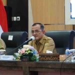 Edward Candra, memimpin Rapat Koordinasi (Rakor) pemantapan kontingen dan manajer cabang olahraga (cabor) untuk Pekan Olahraga Nasional (Pornas) XVII KORPRI Provinsi Sumsel tahun 2025.