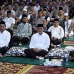H. Edward Candra, menghadiri peringatan Maulid Nabi Muhammad SAW yang digelar di Mapolda Sumsel pada Rabu (10/9/2025) malam.