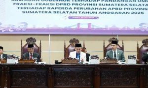 Wakil Ketua DPRD Provinsi Sumatera Selatan (Sumsel) memimpin Rapat Paripurna XVIII DPRD Provinsi Sumsel yang digelar Jum'at (25/07/25).