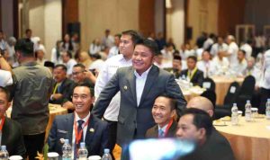 H. Herman Deru, menghadiri acara Pembangunan Meritokrasi Instansi Daerah se-wilayah kerja Kantor Regional VII BKN di Ballroom Hotel Novotel Palembang, Rabu (10/9/2025).