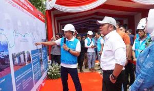 H. Herman Deru meresmikan penggunaan Automatic Voltage Regulator (AVR) 10 MVA di Desa Siju, Kecamatan Rambutan, Kabupaten Banyuasin, Kamis (28/08/2025).