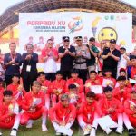 Laga final cabang olahraga (cabor) sepak bola di ajang PORPROV XV Sumsel, Kamis (30/10/2025) petang di Stadion Serasan Sekate Sekayu berlangsung seru.