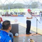 Pembukaan pertandingan dihadiri langsung Bupati Muba HM Toha Tohet SH yang diwakili Sekda Muba Dr Apriyadi MSi, di dampingi Ketua Asosiasi Futsal Provinsi (AFP) Sumsel Akhmad Toyibir , Ketua AFKAB Muba Irwin Zulyani , Kadispopar Muba M Fariz , Kadis Perpustakaan dan Arsip Daerah Sunaryo, Kadin DPPA Demon Eka Sauza serta OPD terkait lainnya.