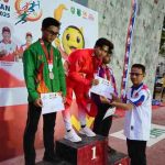 Atlet cabang olahraga (cabor) Panjat Tebing Kabupaten Musi Banyuasin (Muba) berhasil meraih juara umum di ajang PORPROV XV Sumsel di Muba.