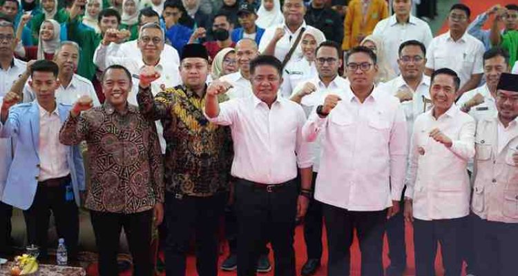 H. Herman Deru menghadiri Kongres V Forum Badan Eksekutif Mahasiswa (BEM)/Dewan Eksekutif Mahasiswa (DEMA) Perguruan Tinggi Agama Islam (PTAI) se-Indonesia.