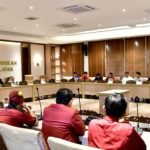 Ketua dan Anggota DPRD Sumsel menerima audiensi Aliansi Cipayung Plus Sumsel di Gedung DPRD Sumsel, Palembang, pada hari Senin, tanggal 8 September 2025.