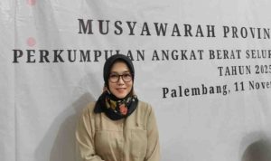 Sri Andriani MM, M.I.Kom terpilih secara aklamasi dalam musyawarah provinsi Pabersi yang dilangsungkan di gedung Nahdlatul Ulama (NU) Sumsel, Selasa (11/11/2025).