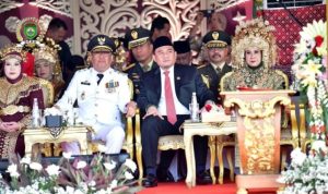 Ketua Dewan Perwakilan Rakyat Daerah (DPRD) Provinsi Sumatera Selatan (Sumsel), Andie Dinialdie, menghadiri upacara peringatan Hari Ulang Tahun (HUT) Kemerdekaan Republik Indonesia ke-80, yang digelar di halaman Griya Agung, Palembang, pada Minggu, 17 Agustus 2025. Ketua Dewan Perwakilan Rakyat Daerah (DPRD) Provinsi Sumatera Selatan (Sumsel), Andie Dinialdie, menghadiri upacara peringatan Hari Ulang Tahun (HUT) Kemerdekaan Republik Indonesia ke-80, yang digelar di halaman Griya Agung, Palembang, pada Minggu, 17 Agustus 2025.