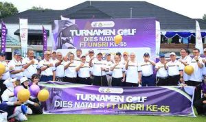 H. Herman Deru secara resmi membuka Turnamen Golf dalam rangka Dies Natalis ke-65 Fakultas Teknik Universitas Sriwijaya (FT Unsri) yang digelar di Kenten Heritage Golf Palembang Sabtu (8/11/2025).