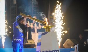 Malam di Stable Berkuda, Sekayu, Sabtu (1/11/2025), berubah gemerlap ketika obor Pekan Paralimpik Provinsi (Peparprov) ke-V Sumatera Selatan dinyalakan.