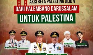 Gelombang solidaritas untuk Palestina kembali menggema dari Kota Palembang.