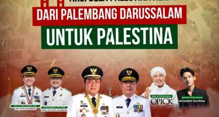 Gelombang solidaritas untuk Palestina kembali menggema dari Kota Palembang.