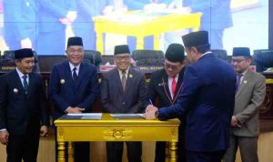 Rapat Paripurna Masa Persidangan I Rapat ke-23 DPRD Muba, yang digelar di Ruang Rapat Paripurna DPRD Muba, Kamis (13/11/2025).