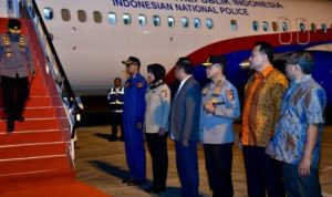 Kedatangan Kepala Kepolisian Republik Indonesia (Kapolri), Jenderal Polisi Drs. Listyo Sigit Prabowo, di Palembang, disambut langsung oleh jajaran Forum Koordinasi Pimpinan Daerah (Forkopimda) Provinsi Sumatera Selatan.