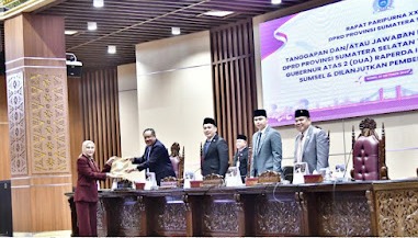 Dewan Perwakilan Rakyat Daerah (DPRD) Provinsi Sumatera Selatan (Sumsel) menggelar Rapat Paripurna ke-XXIV yang beragendakan pembahasan Tanggapan dan/atau Jawaban dari Fraksi-Fraksi DPRD Provinsi Sumsel terhadap Pendapat Gubernur atas dua Rancangan Peraturan Daerah (Raperda) inisiatif DPRD Provinsi Sumsel.