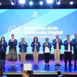 Deklarasi Arah Indonesia Digital oleh Menkomdigi Meutra Hafid, Wamenkomdigi Nezar Patria, Jajaran Pejabat Pratama Kemkomdigi sserta para pemangku kepentingan ekosistem digital di Jakarta, Rabu (10/12/2025). (Foto: Amiri Yandi/KPM Kemkomdigi)