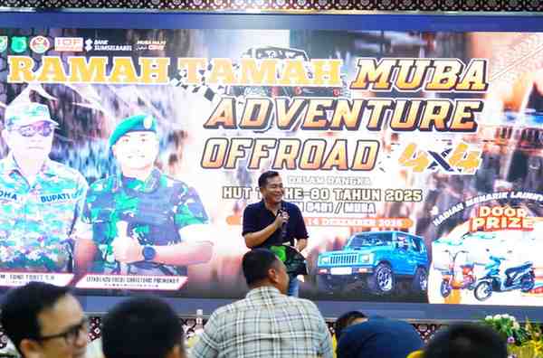 Pemerintah Kabupaten Musi Banyuasin (Muba) menyambut hangat pelaksanaan Muba Adventure Offroad 2025 yang diselenggarakan oleh Kodim 0401/Muba.