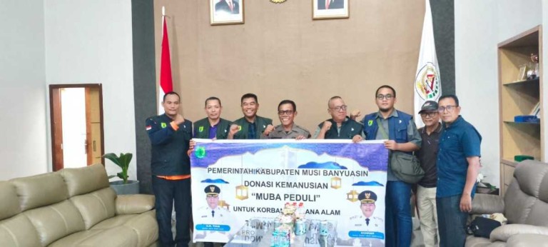 Jumat (9/1/2026) Tim Pemkab Muba utusan Bupati Muba HM Toha Tohet SH dan Wakil Bupati Kiai Abdur Rohman Husen bertolak ke Tapanuli Tengah dan Tapanuli Selatan Provinsi Sumatera Utara (Sumut).