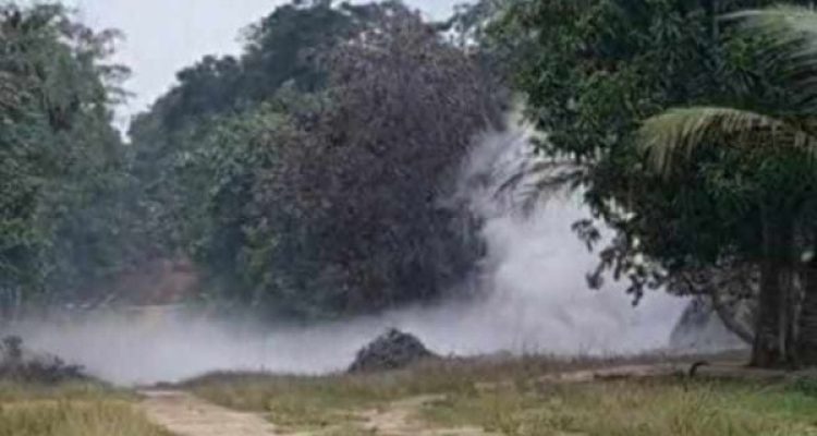 kebocoran pipa gas milik PT Pertamina Hulu Rokan (PHR) Zona 4, Kamis (23/1/2026) pagi.