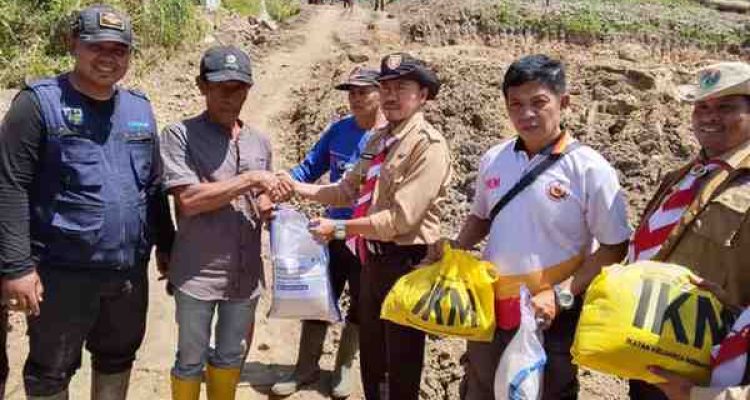 Gerakan Pramuka Kwartir Cabang Ogan Komering Ilir menyalurkan bantuan kemanusiaan ke Kecamatan Malalak, Kabupaten Agam, Sumatera Barat
