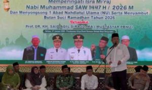 Memperingati Isra Mi'raj Nabi Muhammad SAW 1447 H / 2026 M sekaligus 1 Abad Nahdlatul Ulama (NU) di Kabupaten Musi Banyuasin, Selasa (27/01/2025). Memperingati Isra Mi'raj Nabi Muhammad SAW 1447 H / 2026 M sekaligus 1 Abad Nahdlatul Ulama (NU) di Kabupaten Musi Banyuasin, Selasa (27/01/2025).
