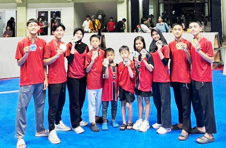 atlet-atlet Global Taekwondo Academy (GTA) Palembang pada ajang Kejuaraan Prabu Challenge 9 yang berlangsung pada 15–18 Januari 2026 di Tangerang, Banten.