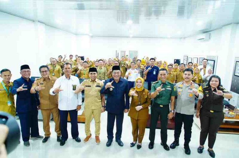 peresmian Gedung dan Launching Layanan UPT Laboratorium Kesehatan Masyarakat (Labkesmas) oleh Bupati Muba H M Toha Tohet, SH, Senin (09/02/2026), di Sekayu.