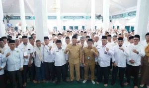 Pembukaan Manasik Haji Terintegrasi tingkat Kabupaten Ogan Komering Ilir (OKI) Provinsi Sumatera Selatan, resmi digelar di Masjid Al Ikhlas, Kelurahan Jua-Jua, Kayuagung, (09/2/2025).