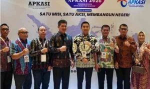 Panca Wijaya Akbar, S.H., M.Si., M.I.Kom didampingi sejumlah Kepala Perangkat Daerah terkait menghadiri rangkaian Welcome Dinner sekaligus Pembukaan Rapat Kerja Nasional (Rakernas) XVII APKASI Tahun 2026. Panca Wijaya Akbar, S.H., M.Si., M.I.Kom didampingi sejumlah Kepala Perangkat Daerah terkait menghadiri rangkaian Welcome Dinner sekaligus Pembukaan Rapat Kerja Nasional (Rakernas) XVII APKASI Tahun 2026.