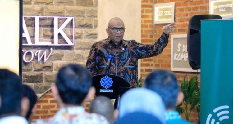 Wakil Menteri Ketenagakerjaan, Afriansyah Noor, menghadiri Green Jobs Class Chapter Bandung pada hari Sabtu, tanggal 14 Februari 2026. (foto : Humas Kemnaker)