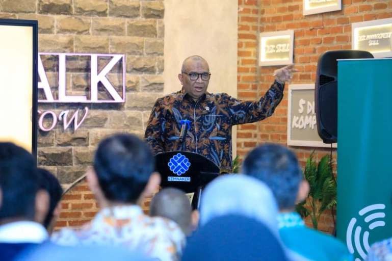 Wakil Menteri Ketenagakerjaan, Afriansyah Noor, menghadiri Green Jobs Class Chapter Bandung pada hari Sabtu, tanggal 14 Februari 2026. (foto : Humas Kemnaker)