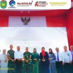 Acara lepas sambut Komandan Batalyon Zeni Tempur (Danyon Zipur) 2/Samawa Grawira yang digelar di Kota Prabumulih Provinsi Sumatera Selatan.