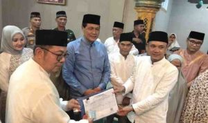 Safari Ramadan di Masjid Al-Munawaroh, Desa Beringin, Kecamatan Lubai Kabupaten Muara Enim Provinsi Sumatera Selatan, Jumat (7/3/2026).