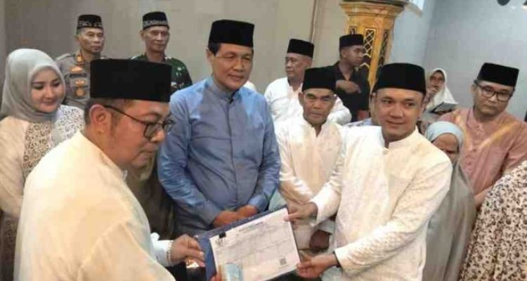 Safari Ramadan di Masjid Al-Munawaroh, Desa Beringin, Kecamatan Lubai Kabupaten Muara Enim Provinsi Sumatera Selatan, Jumat (7/3/2026).